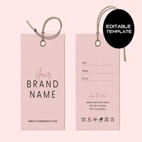 Etiqueta colgante de lujo personalizada con eslingas gratis, producto especial de papel oscilante, etiquetas colgantes para ropa