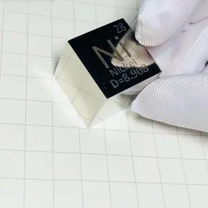 Cube de densité en <span class=keywords><strong>nickel</strong></span> métallique Yeemeda de 1 pouce (25,4 mm), AC-6, pureté de 99,5 %, pour collection d'éléments - Product Image 1