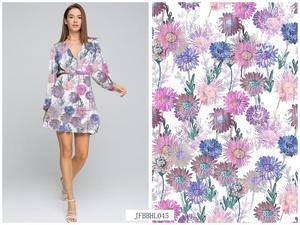 Tùy Chỉnh Trừu Tượng In Drapable Rayon Thời Trang Dệt Vải Oeko Tex Tiêu Chuẩn 100 Chứng Nhận Vải - Product Image 3