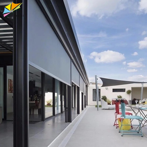 Quá khổ điện dọc mù với mô hình ngang được xây dựng trong màn trập tự động cho các cửa sổ và Patio sử dụng ngoài trời - Product Image 3