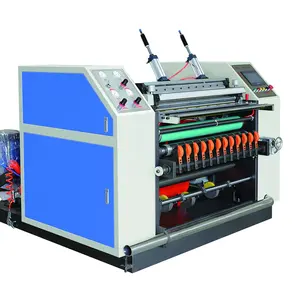 Máquina cortadora y rebobinadora de papel térmico, rebobinadora