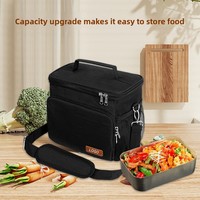 Sac Isotherme CHROIS pour Plats à Emporter, en Tissu Oxford Imperméable, Pliable, avec Doublure en Feuille d'Aluminium, pour Pique-nique en Extérieur, Personnalisable