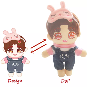 Özel sevimli peluş kore yıldız bebek Kpop 3D pelüş çanta ve insan bebek üreticisi Anime özel karakter peluş oyuncak - Product Image 2
