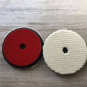 Tampon <span class=keywords><strong>de</strong></span> polissage en <span class=keywords><strong>laine</strong></span> <span class=keywords><strong>de</strong></span> haute qualité <span class=keywords><strong>de</strong></span> 5 pouces <span class=keywords><strong>de</strong></span> long pour polisseuse à double <span class=keywords><strong>action</strong></span> - Product Image 4