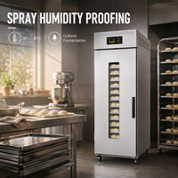 Armoire de Fermentation Professionnelle avec Roues pour Pâtisserie, 18 Plateaux, Écologique, pour Croissants et Activation de Levure