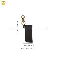 Étui à briquet vintage en cuir PU, porte-briquet, porte-clés, étui de protection portable avec fermoir pour usage quotidien en extérieur