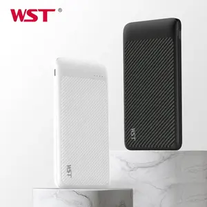 WSTハンディチャージパワーバンクスマートフォンスリムパワーバンク10000 mah低価格18W加熱パッドペット用急速充電パワーバンク