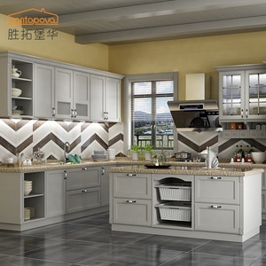 China Contemporánea de alto brillo de cocina de melamina, muebles de gabinetes de cocina de los precios armario de madera gabinetes de Base - Product Image 4
