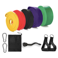 Juego de bandas de bucle para ejercicio de larga resistencia con logotipo personalizado para gimnasio en casa