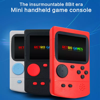 GAMINJA 8 bits avec 400 jeux intégrés sans licence, écran couleur TFT, GC35 Mini console de jeu portable rétro
