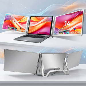 จอขยายสำหรับแล็ปท็อป 14 นิ้ว 1200P IPS จอพกพาแบบสามจอ เชื่อมต่อผ่าน USB C จอคู่ สำหรับธุรกิจ การซื้อขาย เล่นเกม ราคาสุดคุ้ม - Product Image 1
