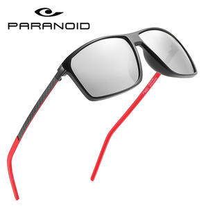Gafas de sol polarizadas para hombre, nuevas gafas de sol masculinas polarizadas de color negro, cuadradas, en 6 colores, adecuadas para conducir, de fibra de carbono P8001 - Product Image 3