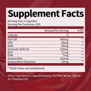 Complément alimentaire d'astaxanthine OEM, capsule molle d'astaxanthine pour renforcer l'immunité - Product Image 2