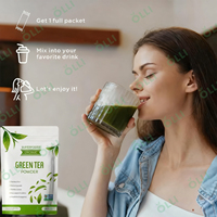 OLLI Emballage sous Marque Privée 100% Thé Vert Naturel en Poudre de Moringa Qualité Supérieure Certifié HALAL ISO KOSHER Durée de Conservation de 2 Ans