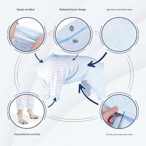 Minerva, venta al por mayor, traje de recuperación de Cirugía de perro de manga larga, ropa estéril, pijamas, <span class=keywords><strong>Camisa</strong></span> cómoda <span class=keywords><strong>para</strong></span> perder el cabello, suministros <span class=keywords><strong>para</strong></span> mascotas - Product Image 3