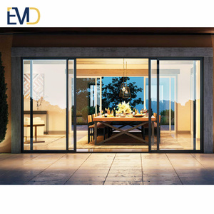 Grande porte patio coulissante avec <span class=keywords><strong>cadre</strong></span> en aluminium et porte intérieure silencieuse en alliage d'aluminium Service OEM disponible - Product Image 3