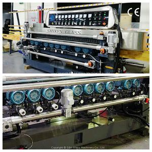 Machine à chanfreiner les bords de verre SANKEN en promotion, contrôle PLC, moteur longue durée de vie, 220V/380V, fabrication de miroirs, certifiée CE - Product Image 3
