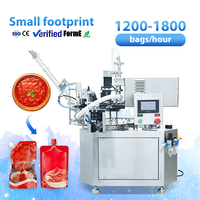 Machine d'emballage liquide en sachet debout Easternpack, machine de remplissage et de bouchage de sachets à bec verseur pour sauce à l'ail, sauce chili