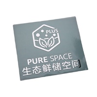 Custom Metallic logo Thin Electroform Gold Nickel