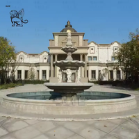 Fontaine de jardin BLVE, décoration paysagère, grande fontaine en marbre pour l'extérieur
