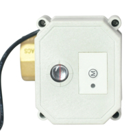 TONHEFLOW katup bola kuningan elektrik, kontrol proporsional cerdas WIFI 2 arah benang NPT untuk rumah pintar