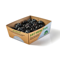 Barquettes jetables en papier pour ferme, paniers durables pour fruits et légumes, paniers en matériaux recyclés, boîte d'emballage pour supermarché