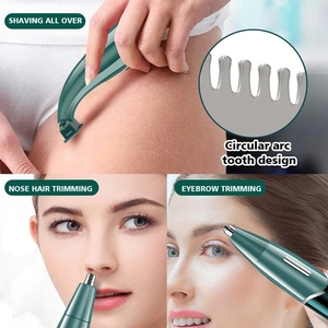 One Blade Shaver razor Cordless Facial Body Hair Trimmer for <b>Men</b> Beard Shavers Stubble Hair <b>Cutter</b> Electric Nose Mustache Trimer - Product Image 5