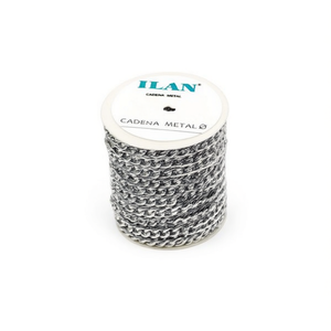 Catena in metallo 3,3 mm 13,5 m argento per la creazione di gioielli - Product Image 2