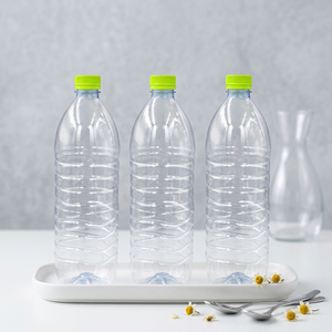 Pour les bouteilles d'eau en plastique PET avec bouchons verts de Samut Sakhon - Product Image 3