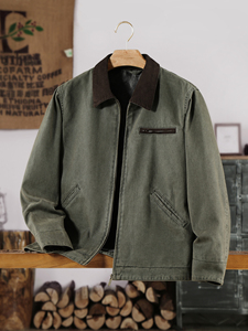 Giacca Tridimensionale Elegante e Funzionale da Uomo per Primavera e Autunno, Comoda e Casual con Dettagli a Contrasto, Capospalla di Tendenza - Product Image 2