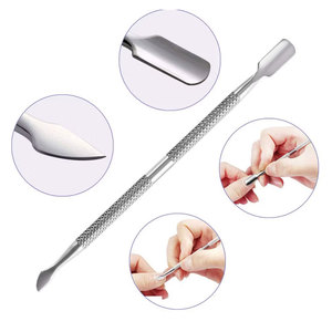 Top Trending Professional Grade Cuticle Pusher High Quality Stainless Steel Custom Made Logo <b>Nail</b> <b>Tools</b> Cuticle Pusher - Product Image 6
