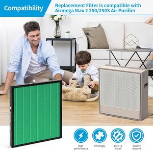 <span class=keywords><strong>Coway</strong></span> airmega 250/250S เปลี่ยนไส้กรองเครื่องฟอก<span class=keywords><strong>อากาศ</strong></span> H13 HEPA และถ่านกัมมันต์สภาพใหม่ - Product Image 6