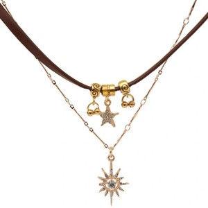 Exquisitos Collares de Mariposa Vintage para Mujer, Colgante de <span class=keywords><strong>Sol</strong></span> Maillard, Cadena para Clavícula, Joyería - Product Image 4