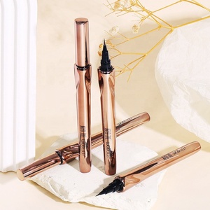 Nuevo lujo oro ultrafino posicionamiento negro líquido delineador de ojos impermeable de larga duración y delineador de ojos marrón natural - Product Image 2