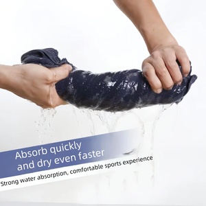 مايكروفايبر صوفي على الوجهين للأماكن الخارجية سريع الجفاف قوي امتصاص للسفر منسوج جديد مطبوع شعار بلون واحد - Product Image 3