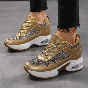 Baskets décontractées pour femmes à semelle épaisse, en maille respirante, à enfiler, légères et durables, chaussures tendance - Product Image 2