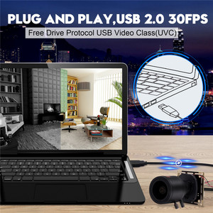 Caméra USB grand angle ELP 5MP avec pilote d'objectif M12 2.8-12mm Plug & Play gratuit <span class=keywords><strong>Webcam</strong></span> USB HD 5MP 30FPS pour la <span class=keywords><strong>capture</strong></span> vidéo - Product Image 6