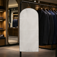 Sac à vêtements pliable en non-tissé, grande capacité, durable et écologique, avec poignée et fermeture éclair pour le rangement des vêtements