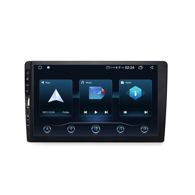 Autoradio-Corehan 7 "IPS-Touchscreen-Multimedia-Player Kompatibel mit drahtlosem Apple CarPlay & Android Auto Mirror Link