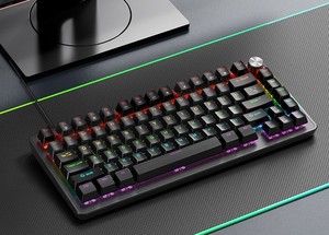 Clavier mécanique K82 75% à touches remplaçables à chaud, rétroéclairage 3-RGB, 104 touches - Product Image 1