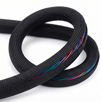Manchon tressé en nylon, souple, léger, extensible, protecteur de câble, installation facile, excellente résistance à l'usure, organisation optimisée