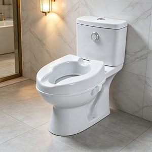 Asiento Elevador Portátil de Plástico para Inodoro, para Discapacitados, con Protección para las Rodillas, Sin Tapa, Capacidad de 180 kg, Material PP - Product Image 3