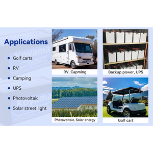 Batterie 24V 100Ah, cellules neuves de qualité A, BMS, lithium fer phosphate, solaire, pour bateau - Product Image 5