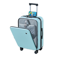 Valise à roulettes Spinner intelligente de haute qualité unisexe valise en PC pour les voyages personnels vente en gros de bagages