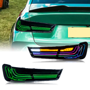 Accesorios para Automóviles HOSI, Luz Trasera LED para BMW M3 G80 Serie 3, Estilo Ahumado RGB G20 G28 2020-2024 330i M340i CSL, Luces Traseras Estilo Láser - Product Image 1