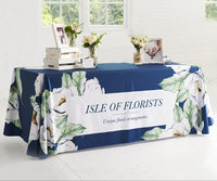 Nappe promotionnelle de 6 pieds pour salon professionnel, couvre-table non ajusté, chemin de table