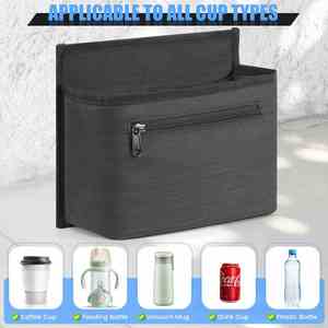 Luggage Travel Cup <b>Holder</b> with Luggage Straps Free Hand Drink Caddy Beverage <b>Bag</b> - Product Image 4