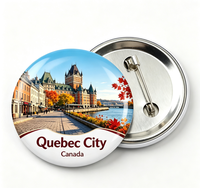 Grosir Pabrik Pin Badge Logam Bahan Metal 37Mm 56Mm Bulat 75Mm DIY Pin Badge Logam dengan Peniti Pengaman