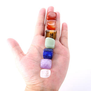 Kits de pierres de guérison chakra <span class=keywords><strong>en</strong></span> cristaux, pierres précieuses semi-précieuses, alignement arc-<span class=keywords><strong>en</strong></span>-ciel, jade coloré - Product Image 6