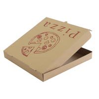 Recyclable prix logo personnalisé boîte alimentaire papier ondulé brun 9 10 11 12 14 18 pouces boîte à pizza emballage